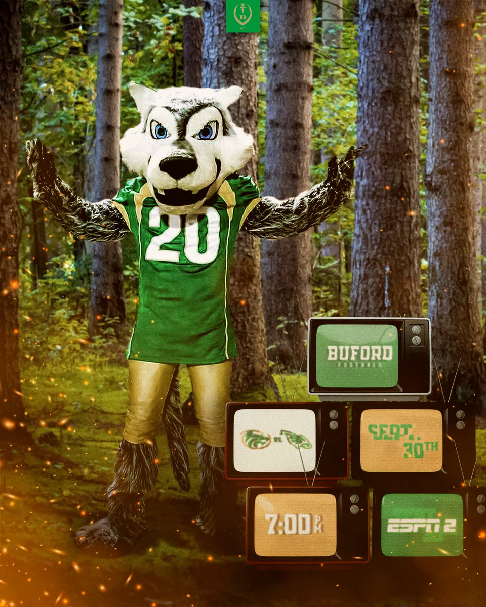 𝐌𝐮𝐬𝐭-𝐬𝐞𝐞 𝐓𝐕 📺👀🔥

The Wolves will host Collins Hill in #Gloryland on September 30th at 7:00 pm on ESPN2. 

🔗: espnpressroom.com/us/press-relea… 

#Gloryland | #AppEra
