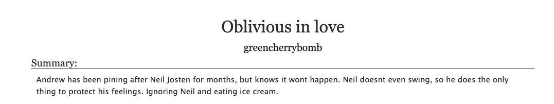 #aftgficrec 

Oblivious in love - greencherrybomb

archiveofourown.org/works/40383969

rated T