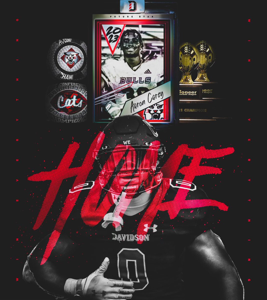 BLESSED to say I’m COMMITTED❤️🖤 Thank you for believing in me &amp; giving me the opportunity to live out my dreams <a href="/Scott_AbellFB/">Scott Abell</a> <a href="/CoachColder/">Cory Colder</a> @704ragingbull <a href="/RaginRidgeFB/">Hickory Ridge Football</a> #WE #CATBACK23
