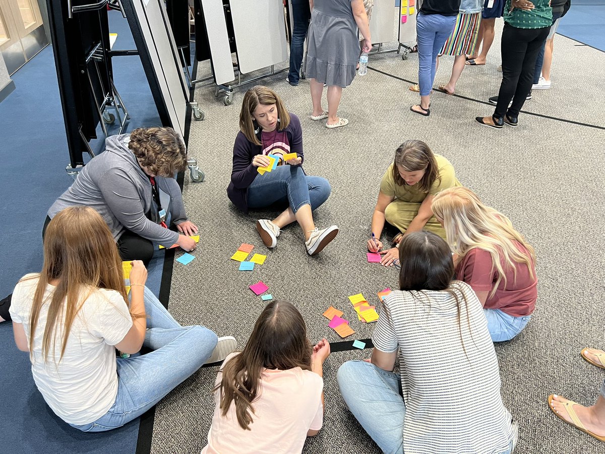 ruthannjohnson7's tweet photo. We focused our afternoon work around developing a theory of action to focus our work and plan action steps. I’m so proud of the tough brain work our teams engaged in! #1LISD WeAreEPIC https://t.co/L18NYh8975
