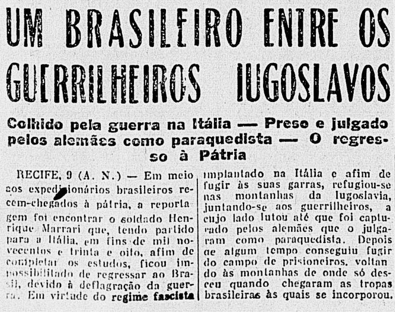 sentandoapua's tweet photo. Notícias da 2ª Guerra: 09AGO1945-Um brasileiro entre os guerrilheiros iugoslavos https://t.co/iROn1GCV2o
#AGO45 #ANoite #WWII #guerrilheiros https://t.co/fHlXURluq5