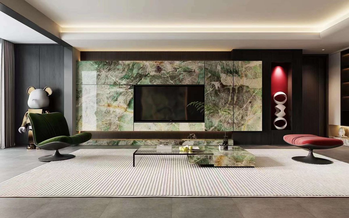 SugaryRay520's tweet photo. Royal Emerald-Quartzite 
New decoration Option in Modern House 
Wide application in TV wall and Table 

#luxurystone #marbletile #Slab #marblecountertop #marblefloor #marbleprojects  #interiordesigner #quartzite #quartzitecountertops #quartzitewall #naturalquartz #naturalstone https://t.co/qxlGklTNJX