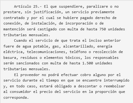 TBMSP's tweet photo. Comunidad, Leer:

Articulo 25 ley 19.496

@AyudaMovistarCL @WOM
 @SERNAC @subtel_chile #Movistar #Chile #Wom @ChileAlertaApp https://t.co/qh9fy6gXBx