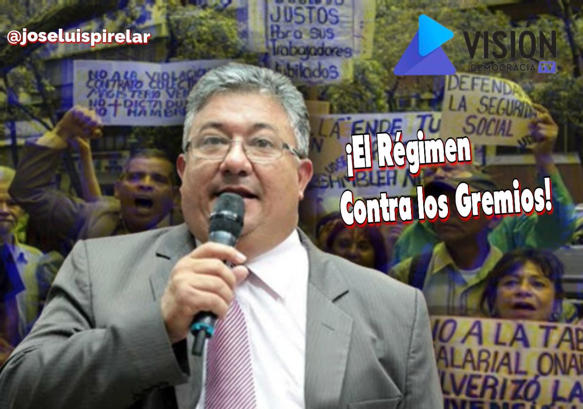 Vdemocraciatv's tweet photo. Las protestas de los educadores continúan en Venezuela, desde #VDTV📺 te invitamos a ver de nuevo PRESENTE Y FUTURO: El Régimen contra los Gremios, moderado por el diputado @joseluispirelar.
En Visión Democracia TV ¡Construimos Futuro! https://t.co/ub8i5WdBZH