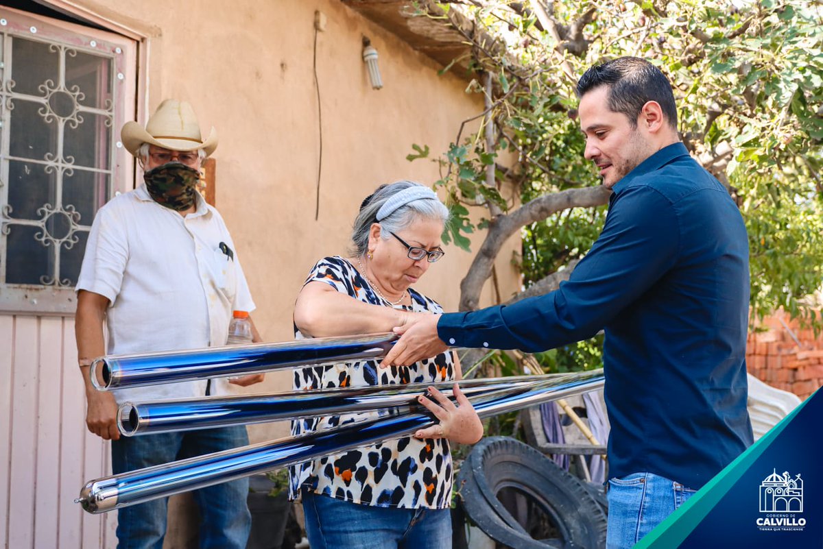 🤝🏻✅️Entregamos tubos para los calentadores solares que fueron dañados por el granizo del 27 de julio. Con un total de 60 familias beneficiadas, el Gobierno de Calvillo refrenda su compromiso con los más vulnerables, ymejorar sus condiciones de vida.

#TierraQueTrasciende