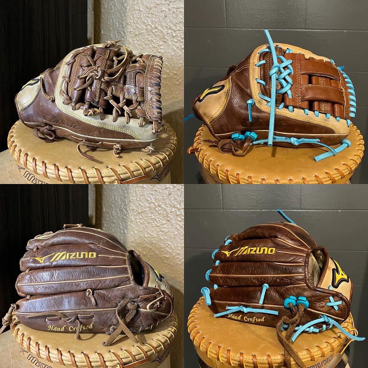 If you are looking for any glove work done check out TEKustom Gloveworks he does amazing work!