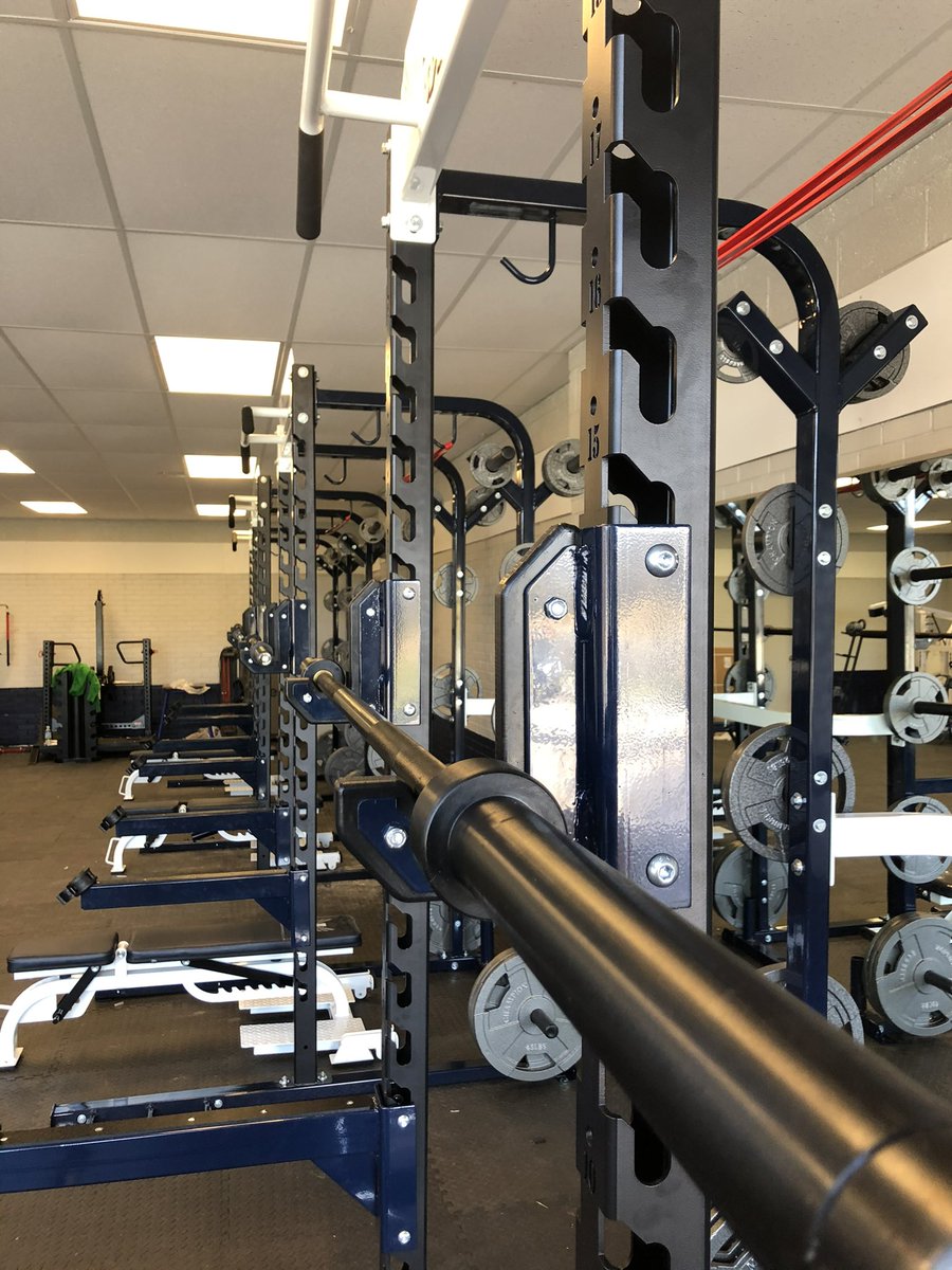 StrengthAhs's tweet photo. Excited to get back at it tomorrow. 190 student athletes will be participating this school year (program high). Can’t wait to see where they end up! #AbingdonBuilt https://t.co/kYyIXv034B