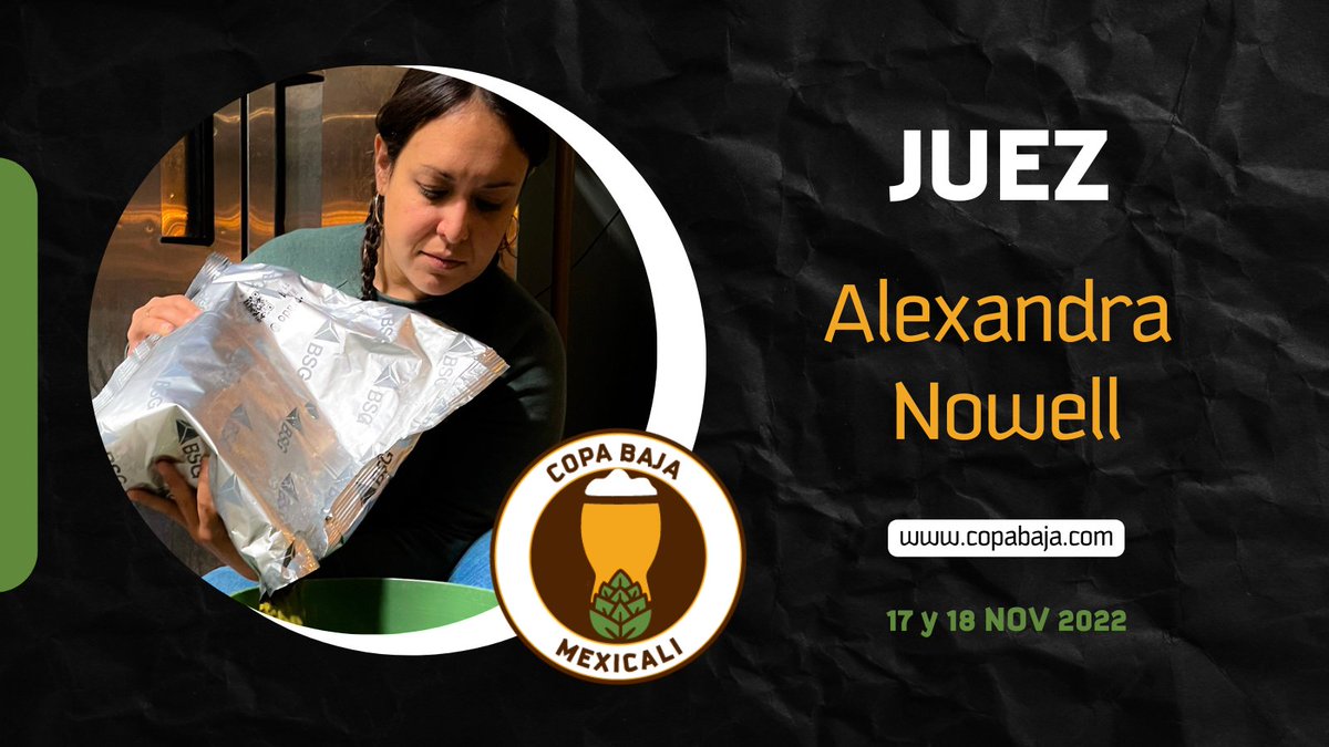 CopaBaja's tweet photo. Ha estado en la industria cervecera por más de 1️⃣3️⃣ años. Es la ex maestra cervecera y directora de operaciones de Three Weavers en Inglewood, CA🇺🇸.

#CopaBaja #Mexicali #CervezaArtesanal #Mexico #CompetenciaCervecera #BeerAwards https://t.co/gTHFBu6VF9