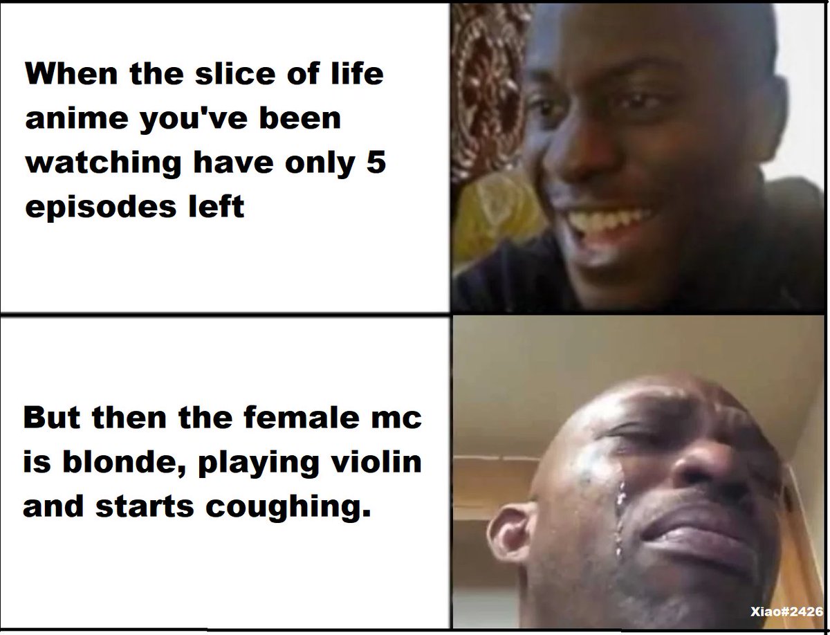 Animeme entry #1 by <a href="/xiaofanrice_/">•| Xiao | 🧡MATR1X</a>! Help the participant win by liking and retweeting this tweet. You may also tag your friends! 

#Anizuki #Animeme