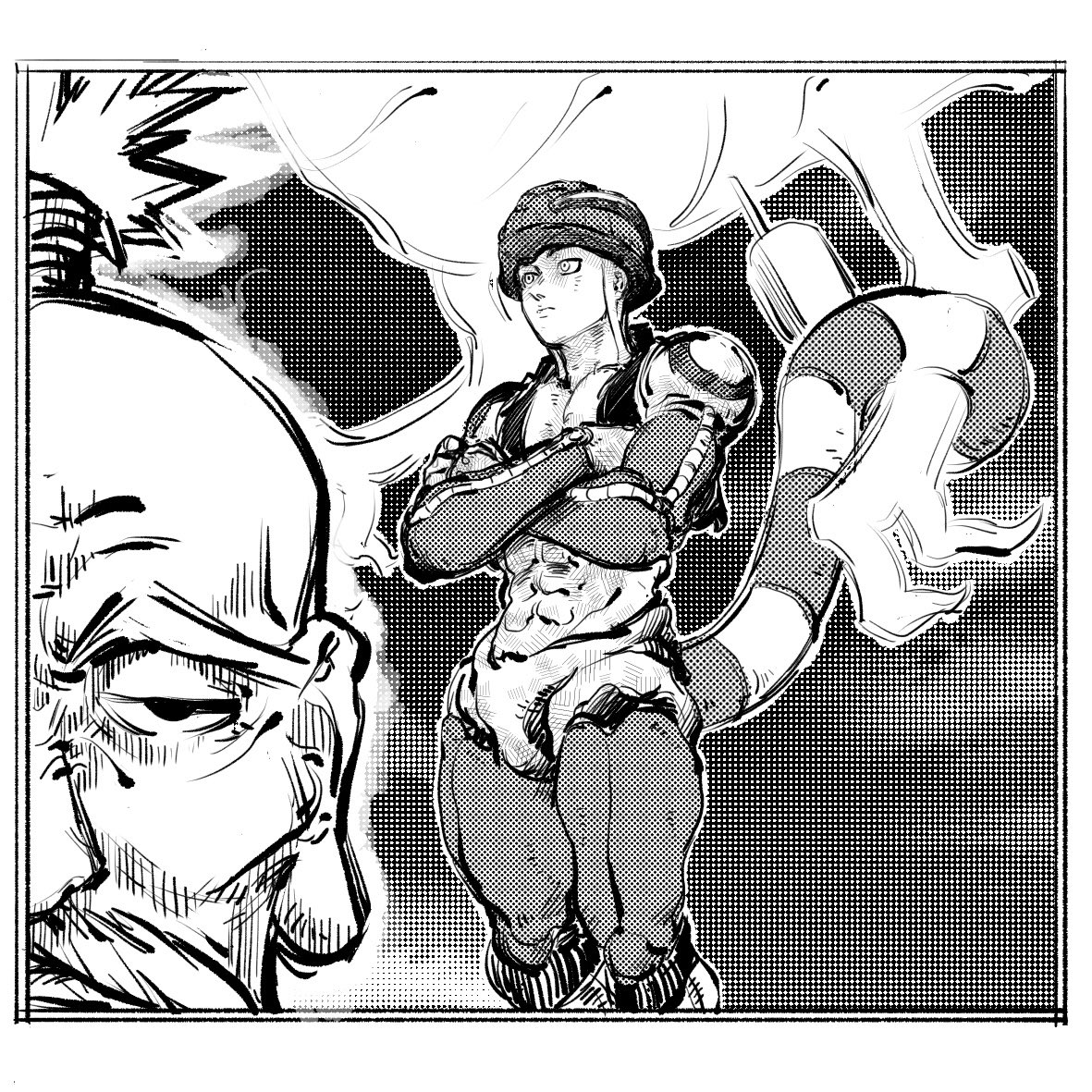 TZXJ6's tweet photo. Sei lá 
.
.
.
#anime #manga #mangá #hxh #meruem #netero #fanarte #fanart #hunterxhunter #dailysketch #sketch #rabisco #desenho #arte #art #artista #desenhista #wacom #medibangpaint #digitalart #artedigital https://t.co/BNgI5Qy06N