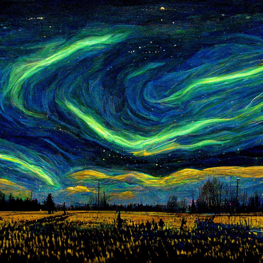 In <a href="/azurbala/">Azurbala</a> we have a variation of the Aurora Borealis called the Bala Borealis. On certain nights, the sky swirls blue &amp; green. For centuries, artists have portrayed this phenomenon. Some say it’s Uxna in the sky, weeping for the lost children. 

🌀