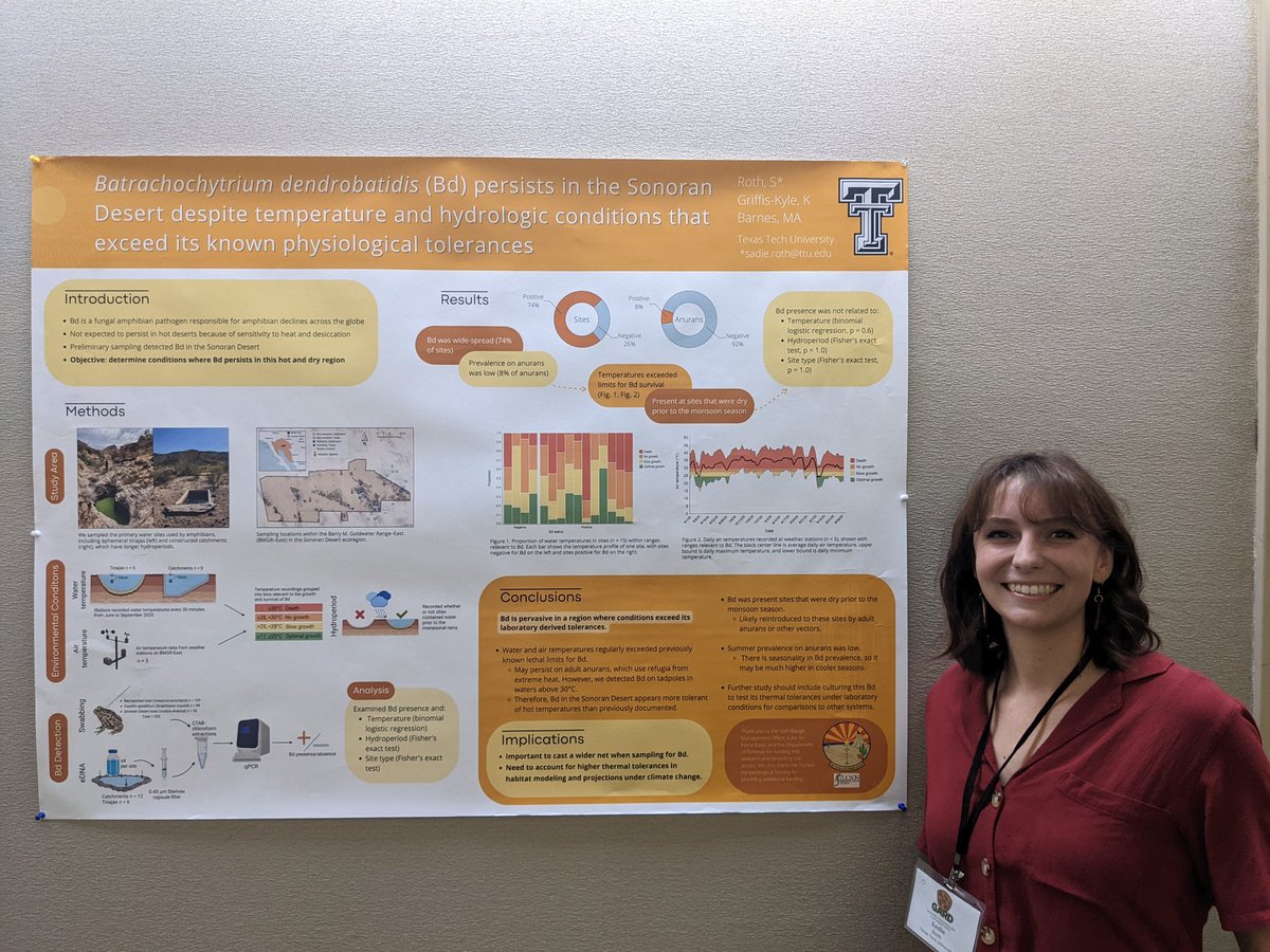 Matthew A Barnes (@drbarnes) on Twitter photo PhD student @roth_sadie with her poster at <a href="/GARD2022/">Global Amphibian and Reptile Disease Conference</a> PhD student @roth_sadie with her poster at <a href="/GARD2022/">Global Amphibian and Reptile Disease Conference</a>