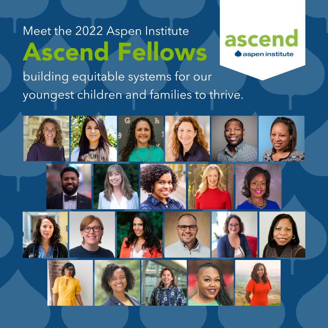 I’m thrilled to announce that I am a 2022 @AspenInstitute #AscendFellow! Over the next 18 months, I will be learning from and with 21 fellow #leaders committed to breaking the cycle of intergenerational poverty. Meet my entire cohort here: bit.ly/3vMGpZX