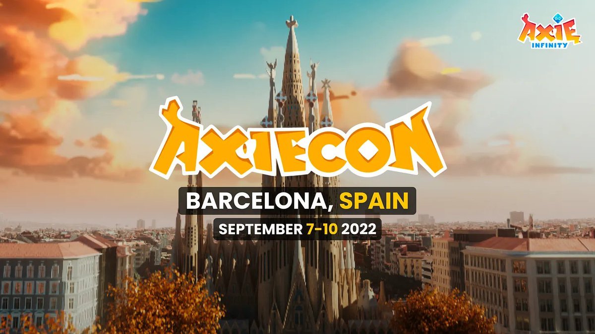 AxieCon is less than a month away ✨

🏆 $500,000 in on-site $AXS prizes 
✨ Meet <a href="/SkyMavisHQ/">Sky Mavis</a>!
🎮 Product announcements 
🧢 Swag bag and merch!
🫂 Meet your Axie friends IRL

Tickets: axiecon.axieinfinity.com/registration