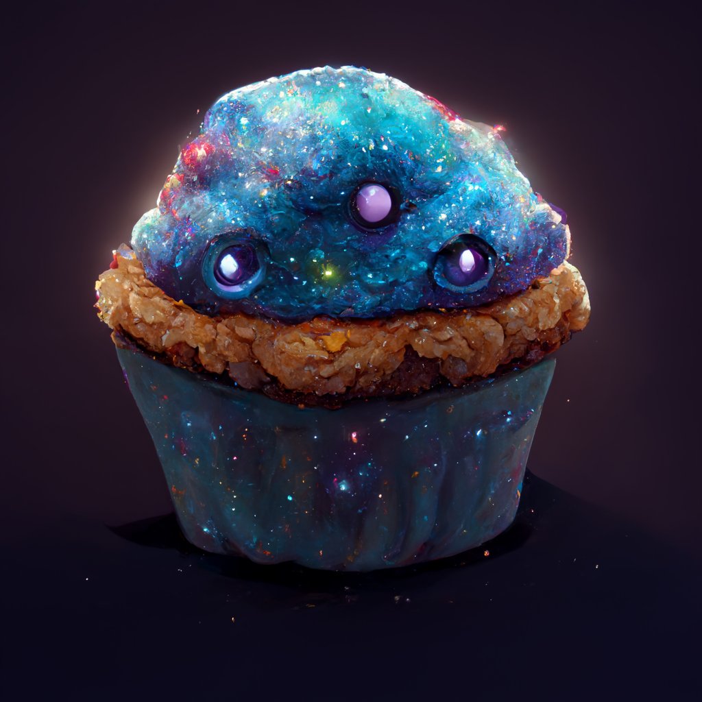 Meet Olna, a Milky Way Marzipan #cosmic #muffin, recently revealed in our Heist batch - Available on OpenSea 👉 opensea.io/collection/cos……… 🚀👩‍🚀🪐 #nft #NFTdrop #AIart #aiart #omnom #yum