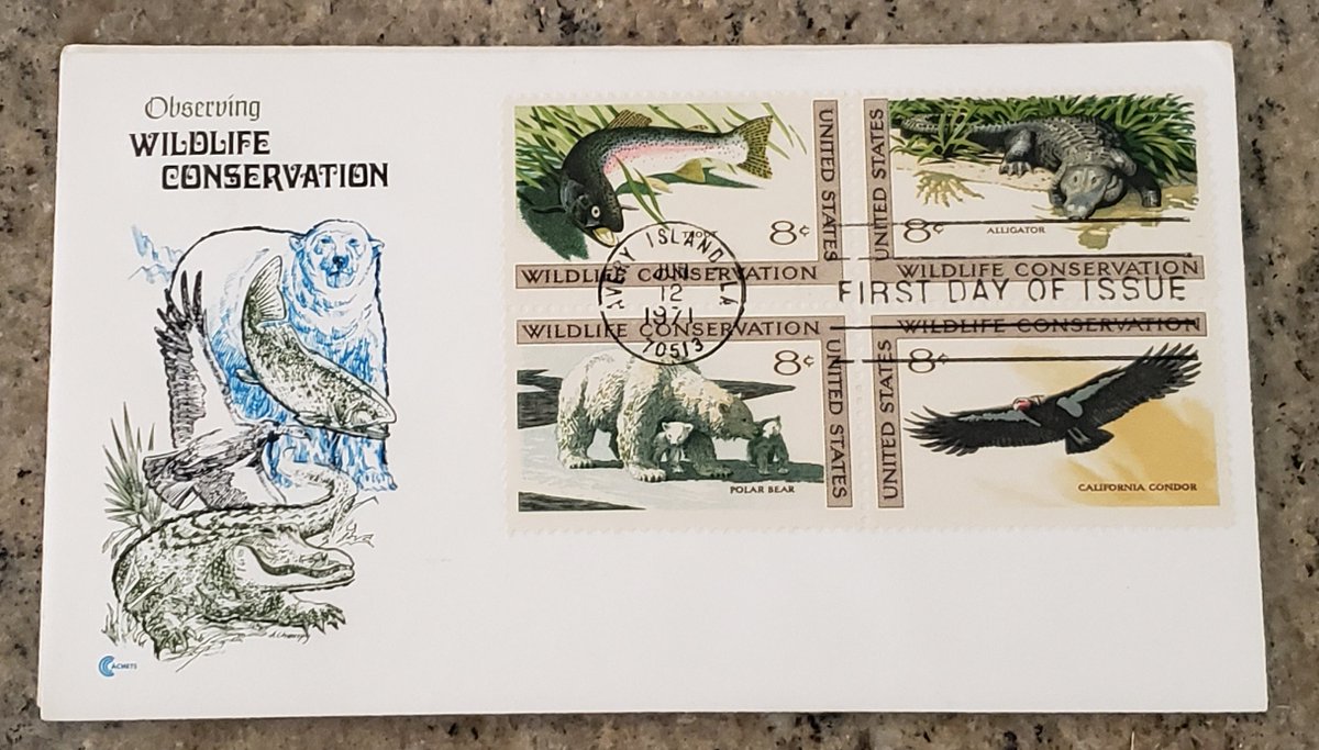 atticesoterica's tweet photo. Vintage First Day of Issue Postage Stamp, Fight Pollution, Support Ecology, Observing Wildlife Conservation, Buffalo, Fish, Birds, Bears Air https://t.co/iTCOtub5Dl #Vintage #Etsy #Antiques #AtticEsoterica #BestOffer #Collectibles #Curios #FirstDayOfIssue https://t.co/1Hm6Y6NSFB