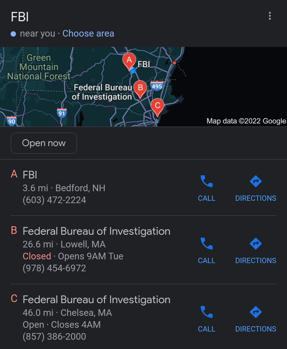 Your local FBI has a phone# and street address. Just saying #AbolishTheFBI #DefundTheFBI #TrollTheFBI