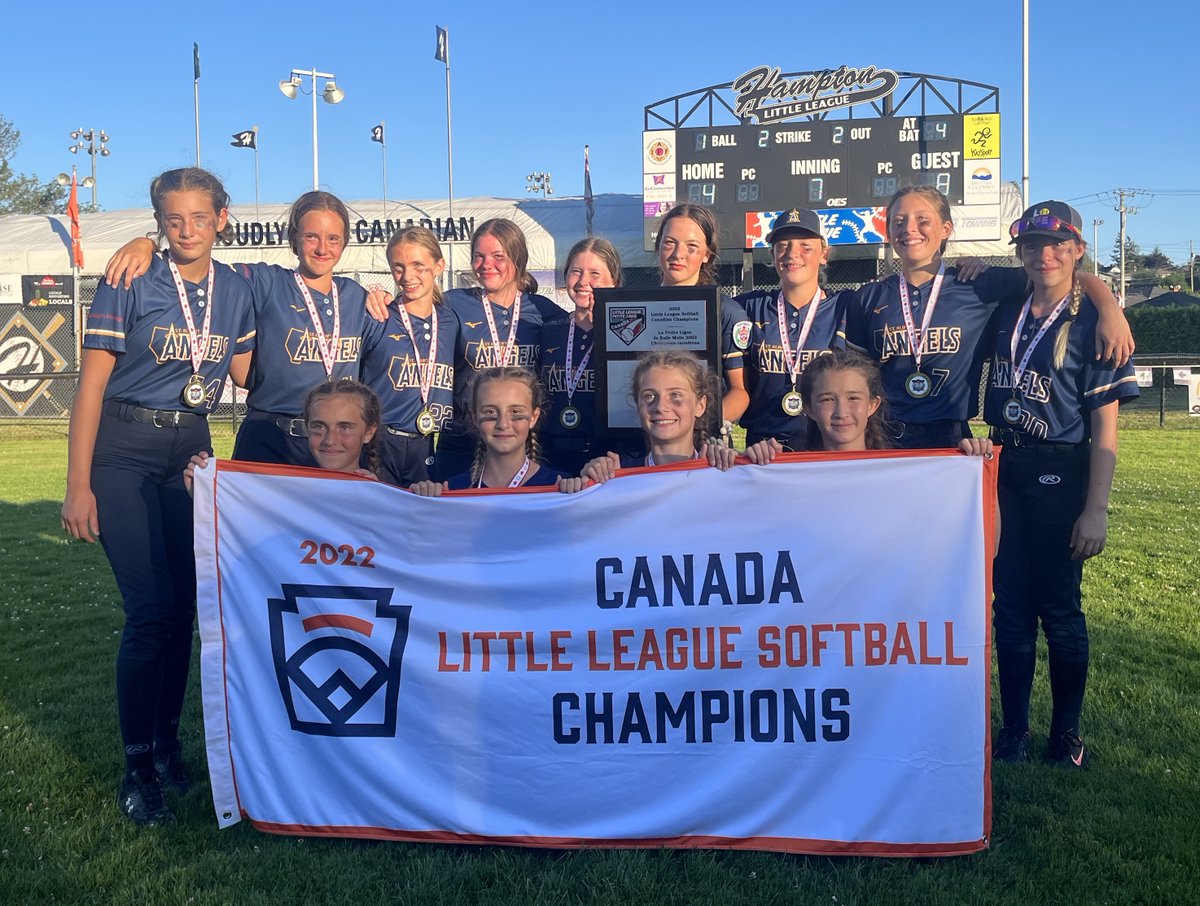 LLABDistrict7's tweet photo. Congratulations to St. Albert Softball LL on winning the 2022 Little League Softball Canadian Regional tournament!  Next Stop - 2022 Little League Softball World Series.  Good luck Team Canada!  @LittleLeagueCAN @LittleLeagueAB https://t.co/wQLcsKX3YA