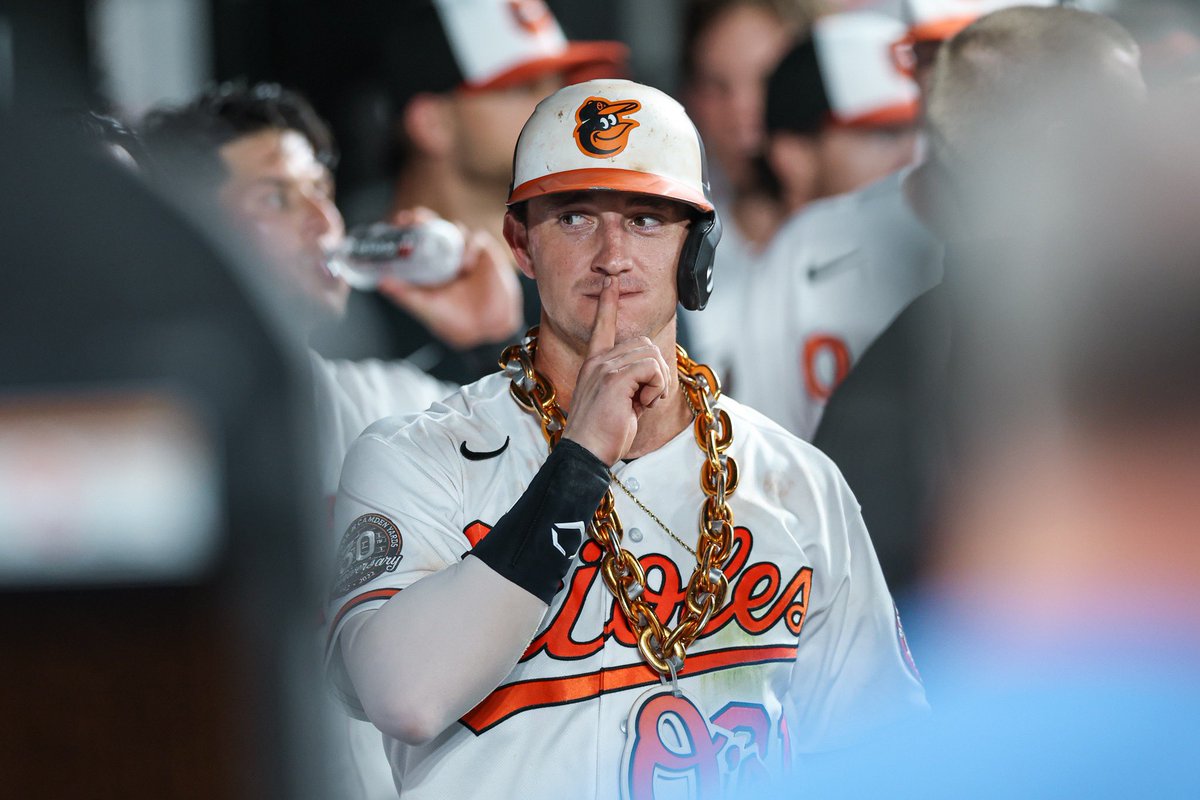 Orioles's tweet photo. He’s baaaaaaaack 😏 https://t.co/6BuszF7Hrt
