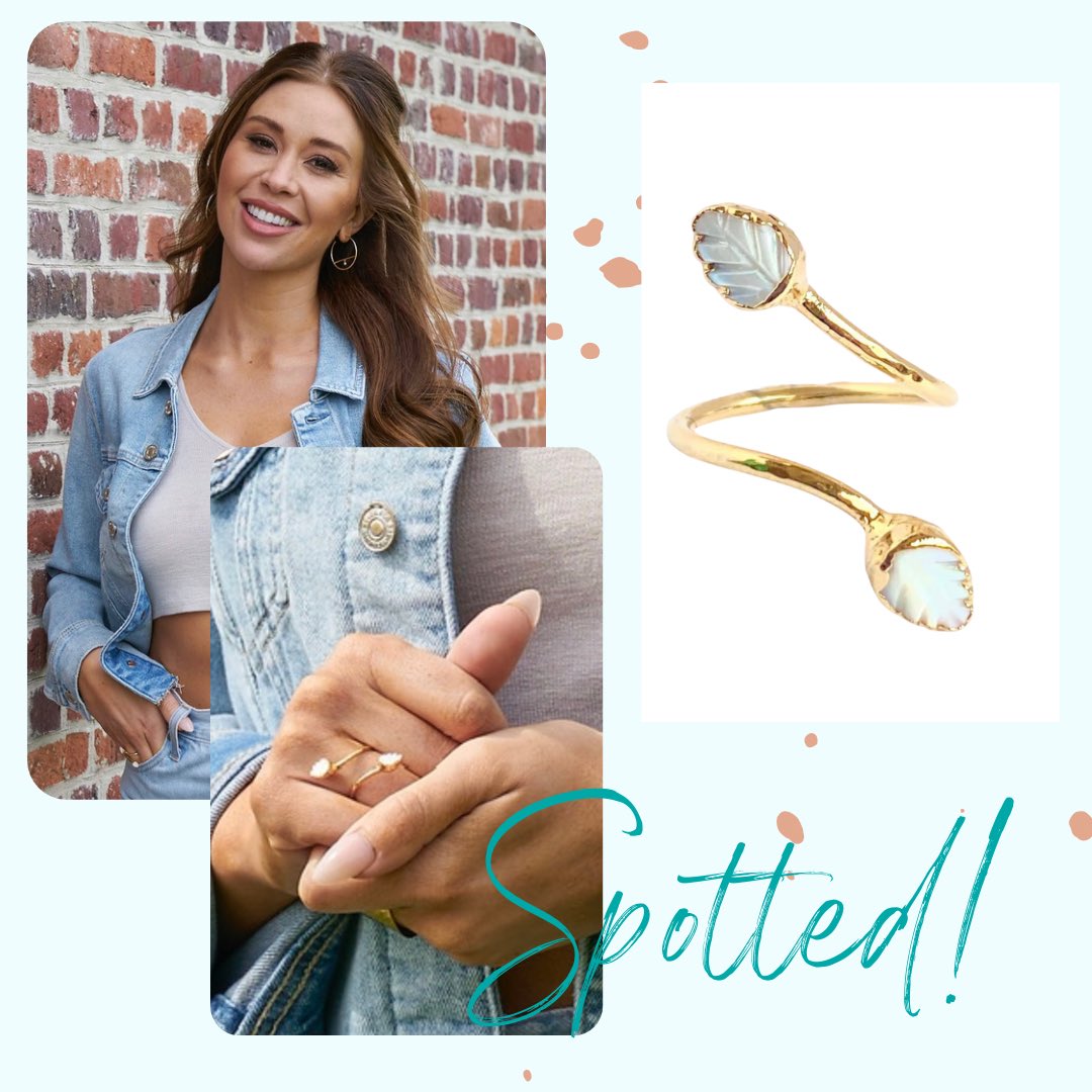 RobynRhodes's tweet photo. SPOTTED! The gorgeous Gabby wearing our Shalyn ring!  

#bachelorettestyle #bachelorette #thebachelorette #willyouacceptthisrose #bachelornation🌹 #bachelornation

https://t.co/vafoaAqH1d https://t.co/jwECujQ5Mg