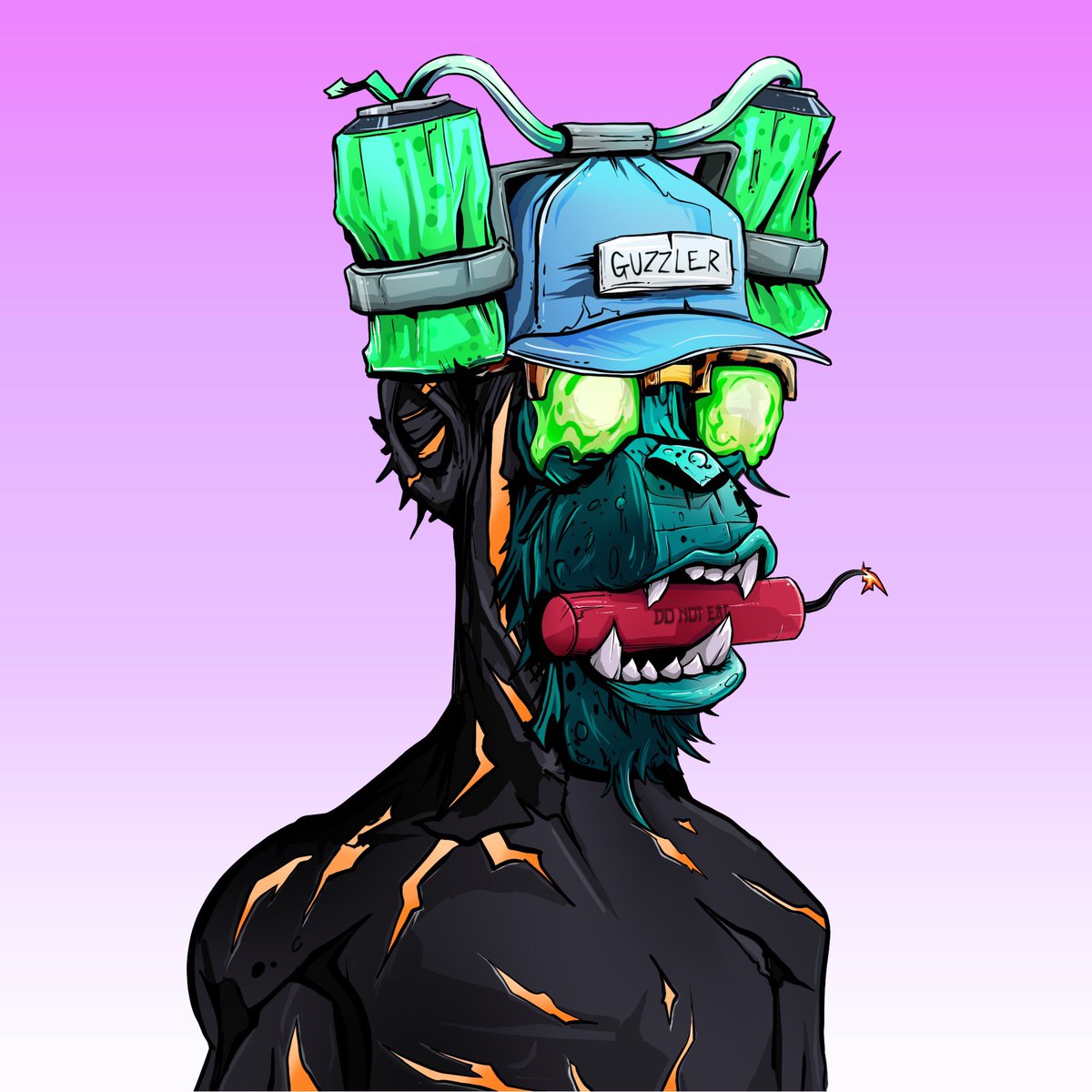 youlovejuice's tweet photo. Whoa! Just got airdropped this @InfectedMob @Primatesnft naked guzzler. 33.33 SOL and its yours. Otherwise I’ll hold it for a while to see what happens. Sik art. #infectedguzzler https://t.co/Sh6nT5b8Vl