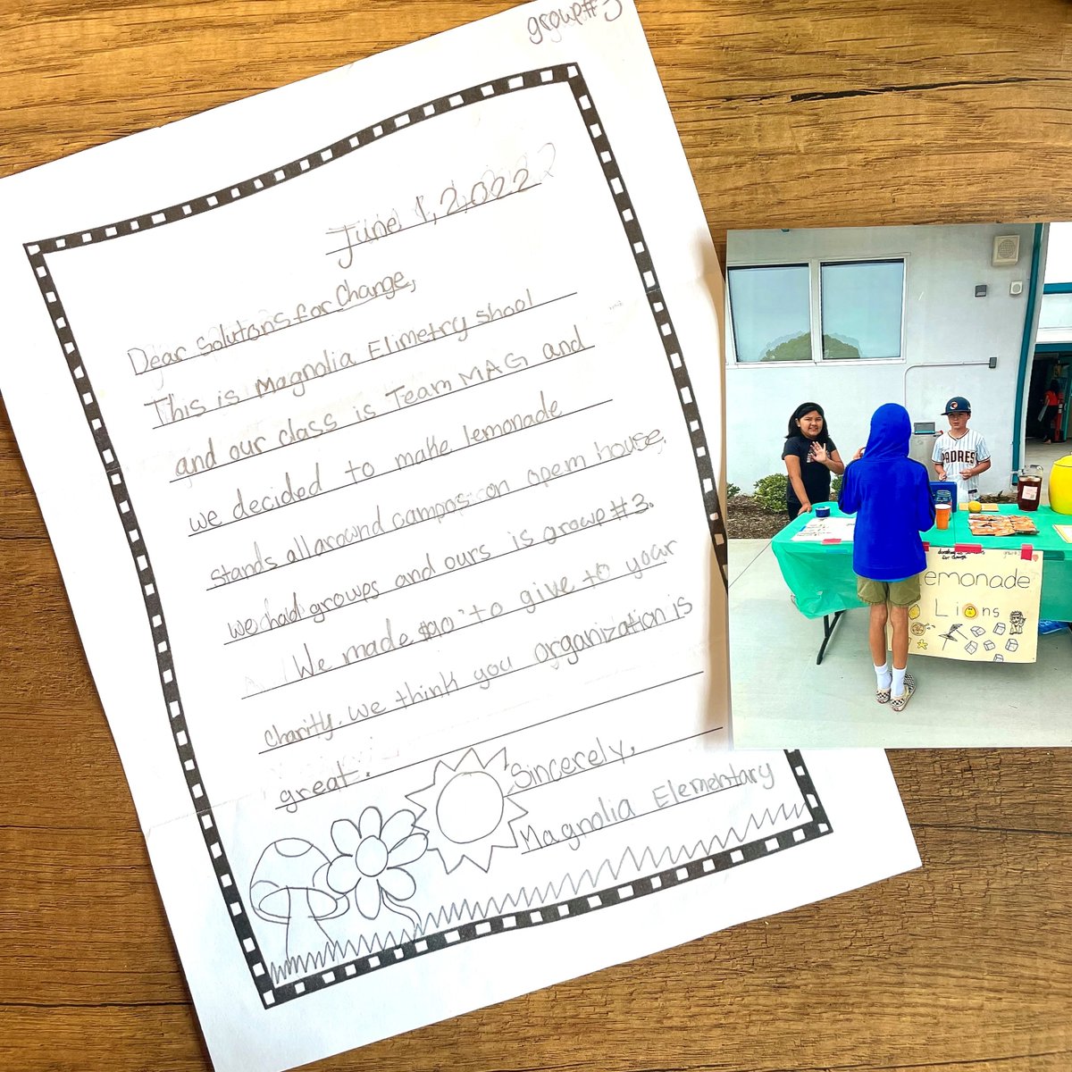 ServingToSolve's tweet photo. Thank you to the Team MAG students at Magnolia Elementary School for setting up a lemonade stand on campus during your open house! We are so appreciative of your hard work and support of our program and families! You are the best! 🍋 
@magprincipal https://t.co/8Xxm2L5vK7
