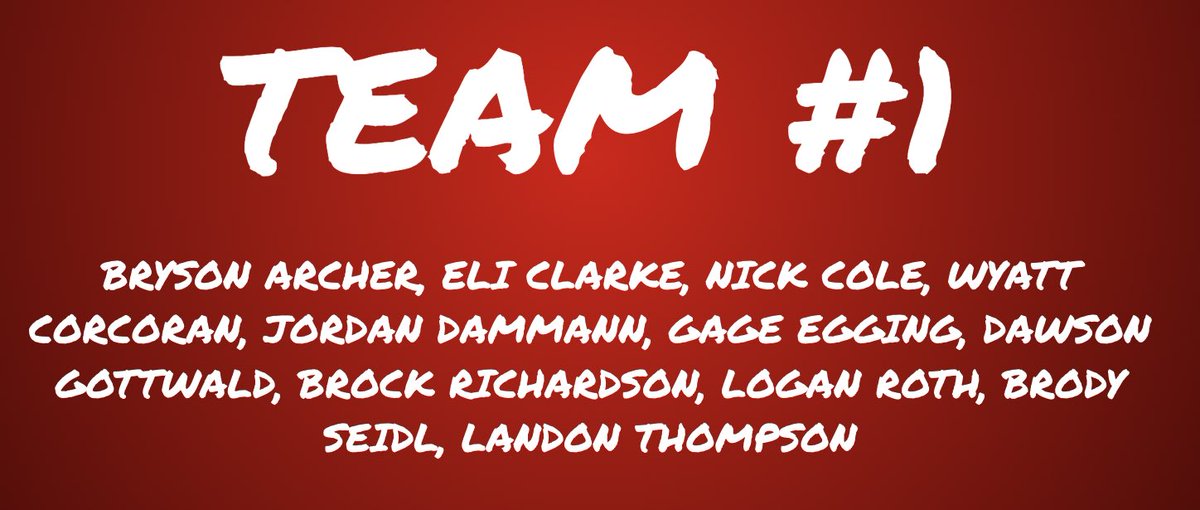 Team #1 won our team competition for the summer! Tremendous commitment over the summer. 

They won a steak dinner, gear, and a decal to be placed on their uniform for the season.