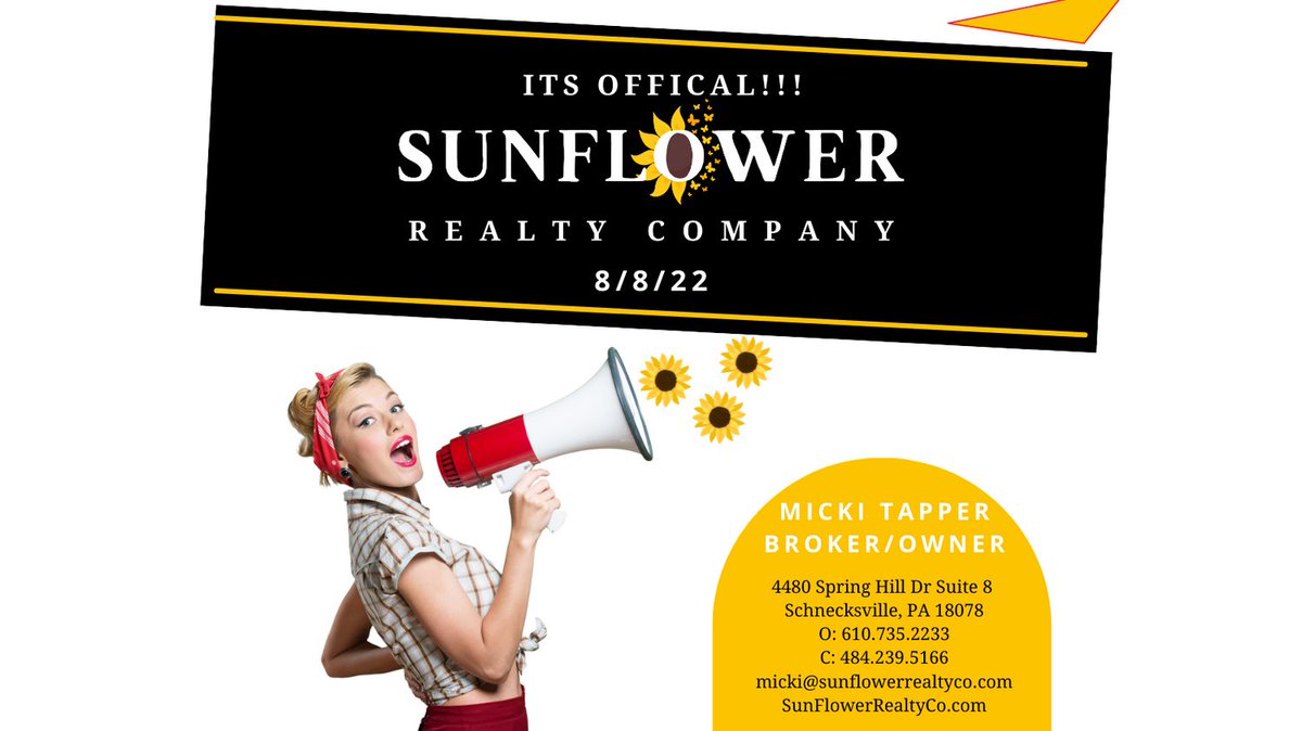 #realestatelehighvalley
#SunflowerRealtyCompany
#sellyourhome
#buyingahome