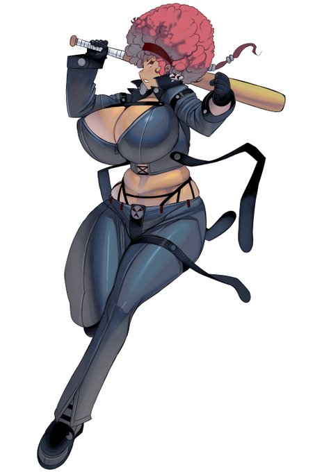 レザースーツおっぱい 