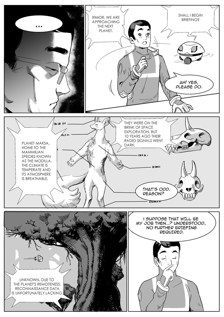 ProjectHelios3's tweet image. SORRY TO INTERRUPT YOUR SCROLLING: Briefing on the picture below.
#Indiecomics #comics #scifi #projecthelios #webcomic #mangastyle #DiscoverComics #mangaart
New page of our #indiecomic/#webcomic. Like what Like our stuff? See more #scifi #comics and #illustrations on our profile