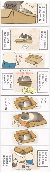サイズが問題なわけじゃなかった!なぜかいつも同じ壊れ方をする謎が解明【連載】ねこ連れ草 238話め|ねこのきもちWEB MAGAZINE https://t.co/qkUqin36Sj 
