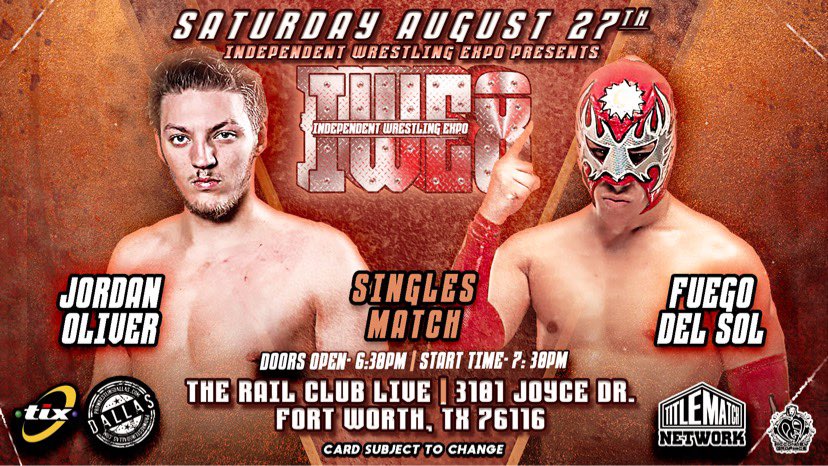 DamonSmith34's tweet photo. August 27th @IndyWrestleExpo 8
Stacked with talent from all over and filled with jaw dropping matchups. Don't miss one of the hottest shows of the Summer!! https://t.co/prCzkK7AoD
