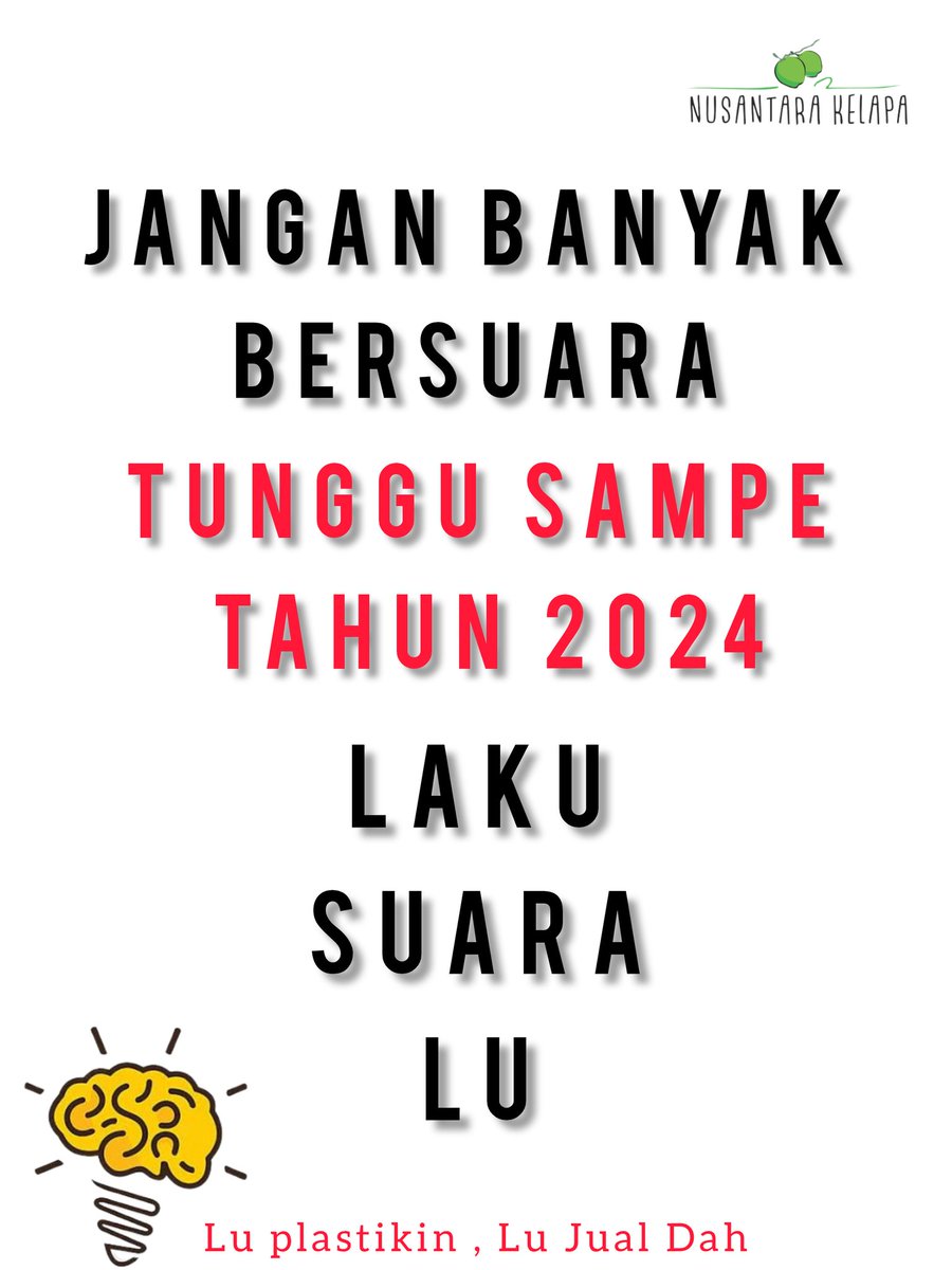 beraws's tweet photo. Dijual Suara. https://t.co/LKfUBSZnDg