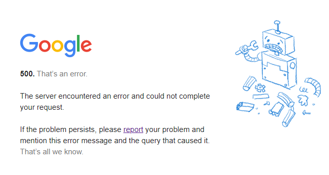 tildsvaughan's tweet image. I knew it was a mistake to outsource most of my memory to a search engine. Is there really a robot thingee in pieces somewhere out there? #GoogleError