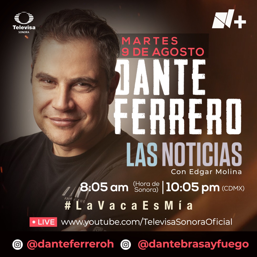 No te puedes perder la participación del Chef <a href="/DanteFerreroH/">Dante Ferrero H</a> en Las Noticias con <a href="/Edgarmolinas/">Edgar Molina</a>.
#LaVacaEsMia 🐄🔥