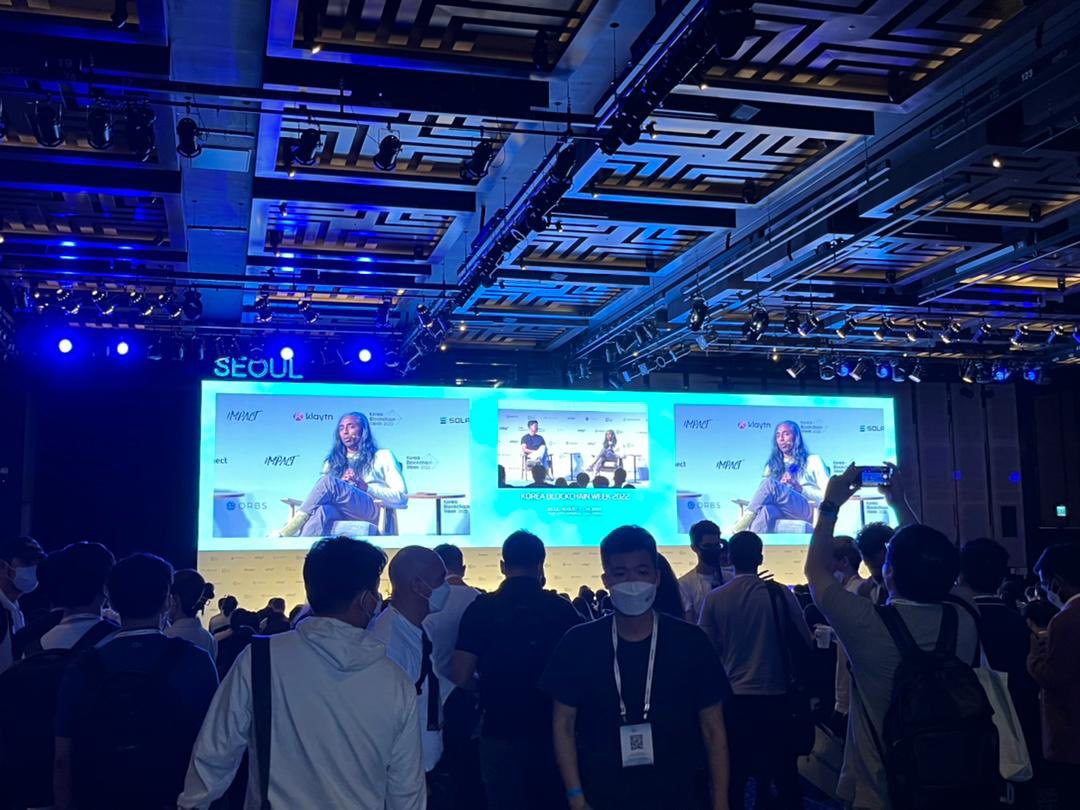 virtuals_io's tweet photo. Exciting! ✨ Our #PathDAO boys are at #KBW2022 this week. PathDAO represent! LFG sers 🤙🏻

#GameFi #Blockchain #KoreaBlockchainWeek https://t.co/L7VVFxCZ49