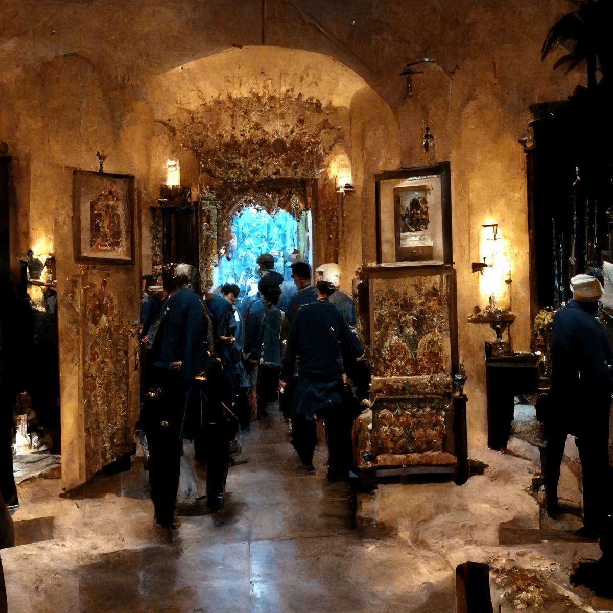 acd's tweet image. the #fbi raiding mar-a-lago. #midjourney  #MarALagoRaid