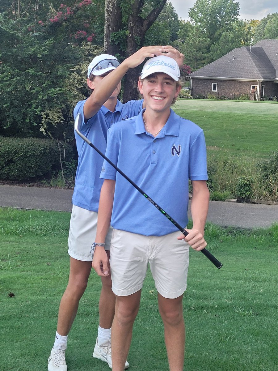 Medalist today, Brady Smith with an even par 36 round today.  Great day for all 12 players.  Keep the grind up boys.  <a href="/NCSThePoint/">Northpoint Sports</a> @BS_Tweeter