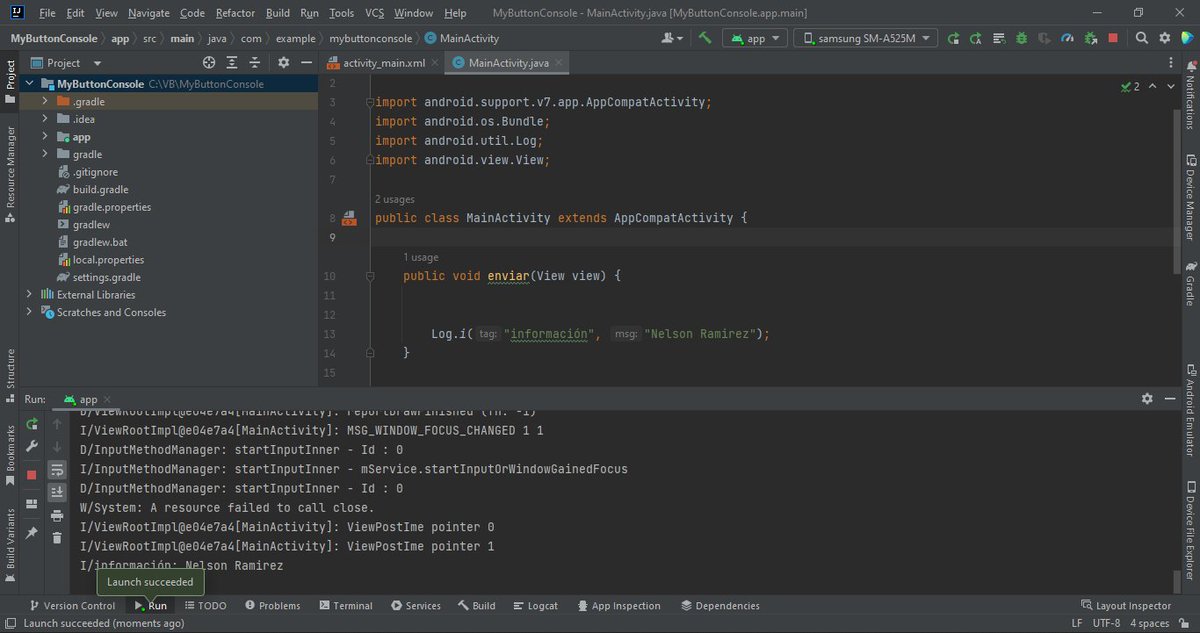 nanito1983's tweet photo. Mensaje por Botón por Consola Java #100DaysOfCode 
@IngenierLuisFer https://t.co/fZuA0vkRQ1