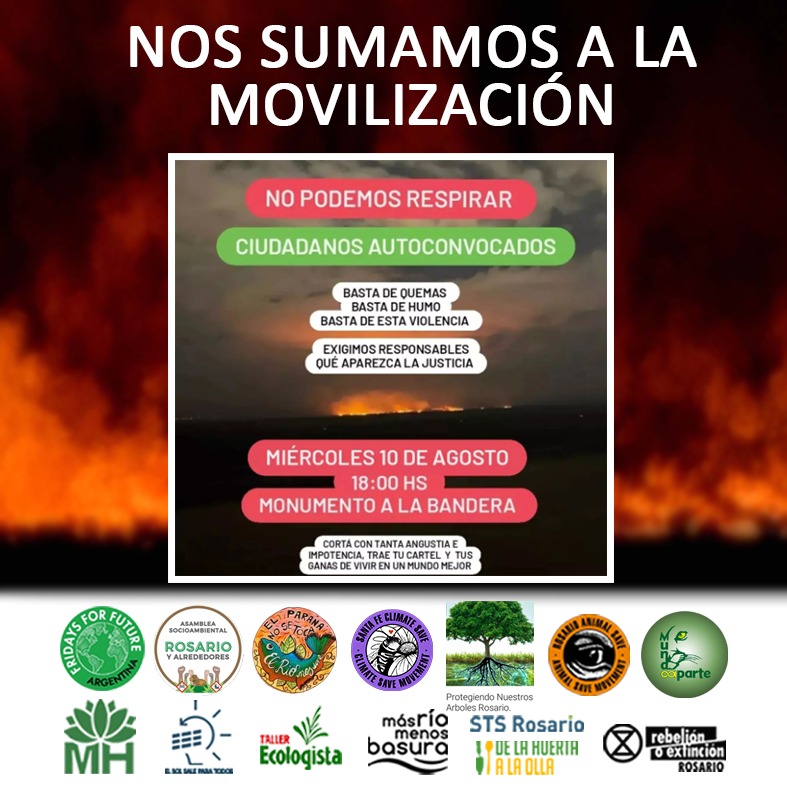 Este MIERCOLES 10/8 a las  18 h, 📍MONUMENTO A LA BANDERA

Nos vemos ahí ✊🏼🔥

#LeyDeHumedalesYa #ProyectoConsensuado