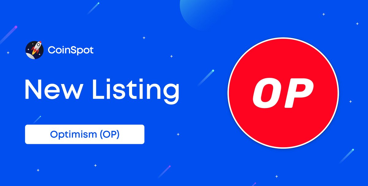 We have just listed Optimism (OP)!

RT for the chance to win $100 of OP 💸

Check it out 👇
coinspot.com.au/buy/op

Happy trading! 🚀

@optimismFND