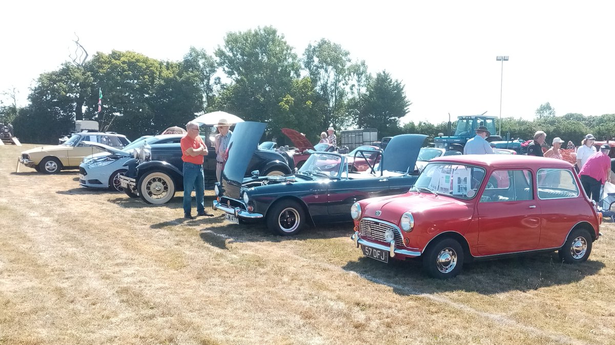 RobPike18's tweet photo. Our Austin Seven and friends, enjoying the sunshine at the Morchard Bishop family fun day. No prizes this time but she's still a winner in our eyes.
 #classicmini #originalmini #mini https://t.co/tJxaMEKzSi