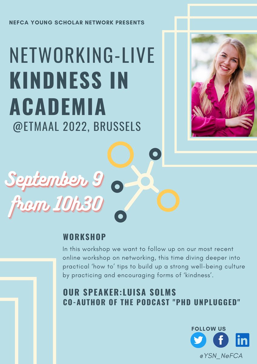 YSN_NeFCA's tweet photo. We look forward to see you in Brussels for Etmaal 22
'Dag van de Communicatiewetenschap'

🗓 September 9th, 10.30h CET ⏰ https://t.co/WxaK4nwT9t
