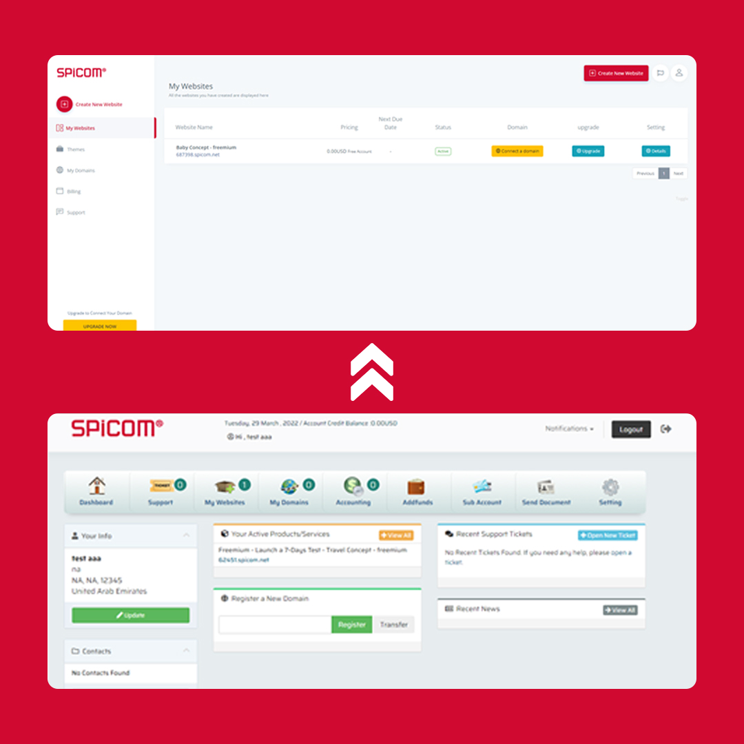 Here is an exciting news. Our development team has developed the #SPICOM platform V.2 in the user panel section. This section has been recoded with a new user experience and interface
We have made the user panel easier and more modern and we have created new features for users.