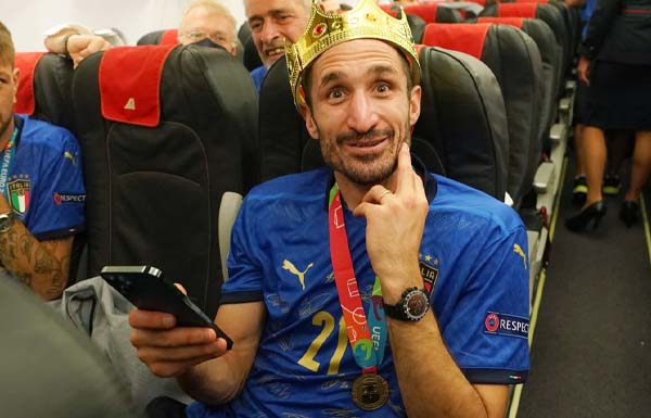 【新品・タグ付き】ジョルジョ・キエッリーニ ＃３ イタリア代表 ２０２２（H） ジョルジョ・キエッリーニ