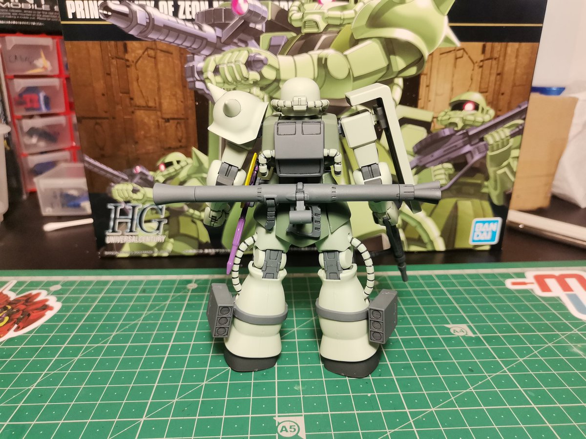 Joao_Stainless's tweet photo. Feito! MS-06 Zaku II. Mais um clássico na colecção. 👍

Done. MS-06 Zaku II. Another classic to the collection. 👍

#gunpla #gundam #gunplabuilder #plamo #bandai #WIP #ZakuII #MS06 #HG #Gundam https://t.co/sPLsBORZsx