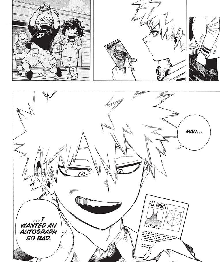class1akids's tweet photo. Bakugou &amp; the unsigned trading card... a thread... https://t.co/Ynq2sfNpSm