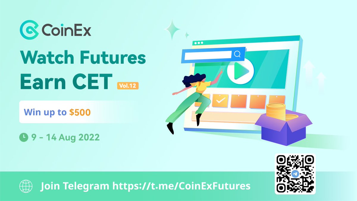 coinexcom's tweet image. 📲 Watch Futures Earn CET Vol.12

Watch our #FuturesTrading tutorials and answers questions to win prizes! 🤩 

⏰ 9th - 14th Aug
🎁 Win up to $500 in $CET

Enter now 👉 gleam.io/oKxVv/watch-fu…

#CoinEx #CoinExFutures
