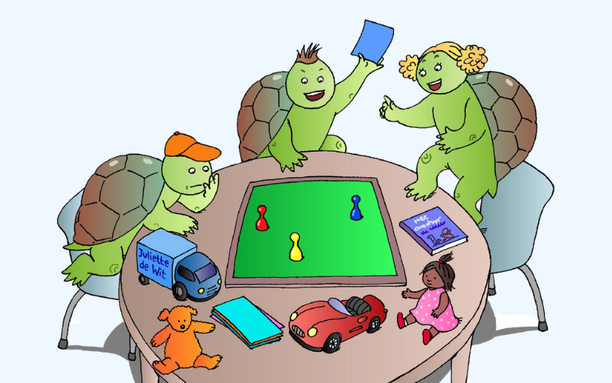 Is jouw kind ook een Stoere Schildpad of een Dappere Dino? In oktober starten we met groepstrainingen voor (jonge) kinderen van gescheiden ouders in Noordoost en Noordwest. buurtteamsutrecht.nl/actueel/stoere…