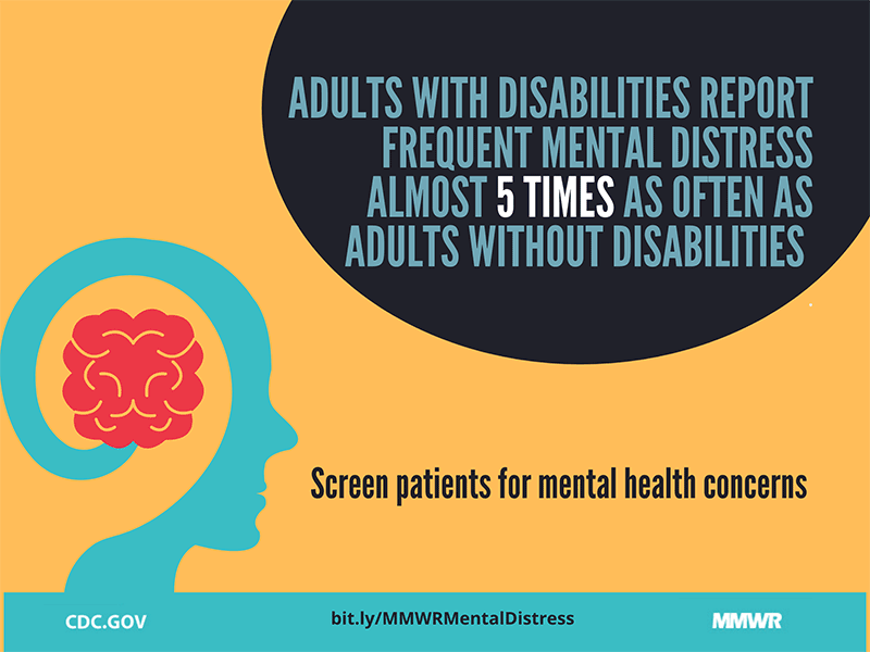 DeafZimTrust's tweet photo. Mental health &amp; suicide issues also affect persons with disabilities.According to CDC, Adults with disabilities report experiencing frequent mental distress 5 times as often as adults without disabilities.  lets include PWDs in mental health intervensions.
@friendshipbench https://t.co/fI8PL9gSqd
